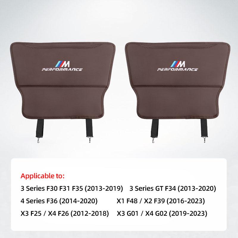 Autositz Rückenlehne Anti-Trittschutz Leder Kratzschutzbezug Für BMW E46 E90 E60 F30 F10 E39 i3 i4 X1 X2 X3 X5 X4 X6 X7