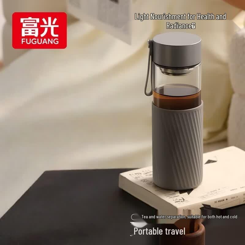 Fuguang High Borosilicate Glass Tea Water Separator Cup