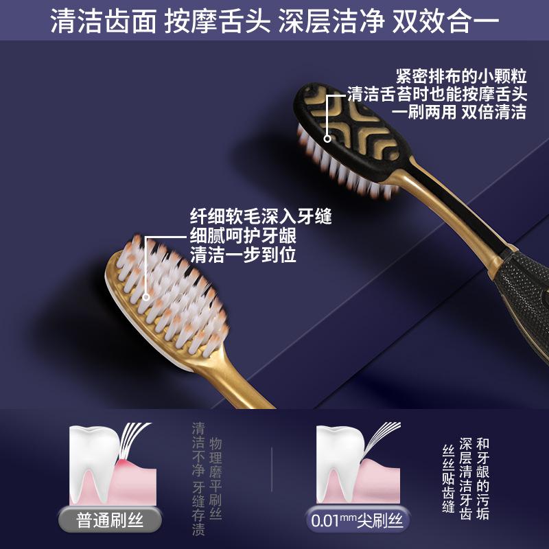High aesthetic soft bristled tongue coating toothbrush, suitable for travel family use,suitable for deep cleaning both men women