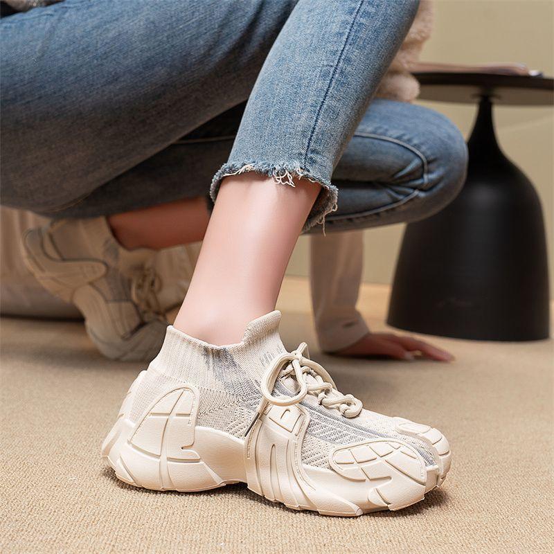 Summer Breathable Fly-woven Women's Shoes Versatile Soft Sole Ultra-light Casual Sports Shoes Running Shoes