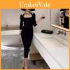 Knit Dress For Women With Cozy Long Sleeves And Waist Collection For Winter Season