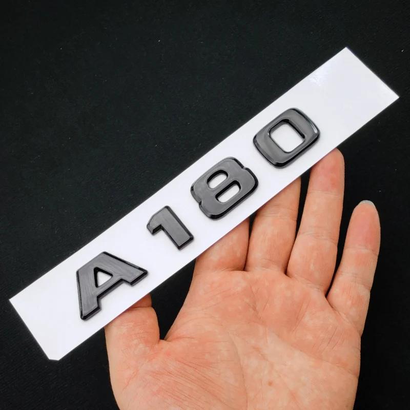 3D ABS Glossy Black A35 A45 C63 A180 S Logo Letters Badge Car Sticker Trunk Emblem For Mercedes Benz AMG W205 W177 W176 C205 AV1