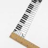 Classic Fashion Men's Skinny Tie Colorful Musical Notes Printed Piano Guitar Polyester 5cm Width Necktie Party Gift Accessory