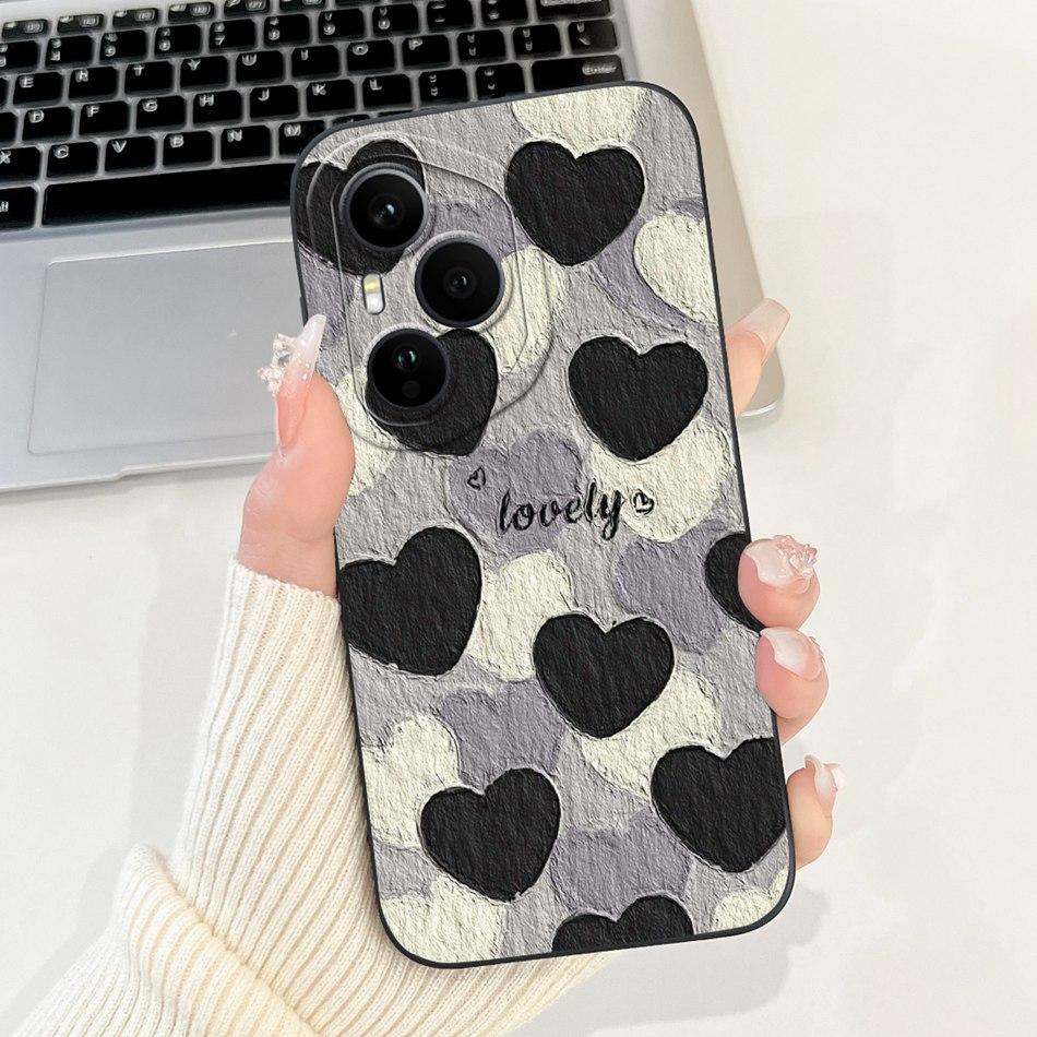 For Honor 400 Pro Honor400 Beautiful Bow Rose Painting Phone Case For Honor 400 400Pro 5G Soft Silicone Cases