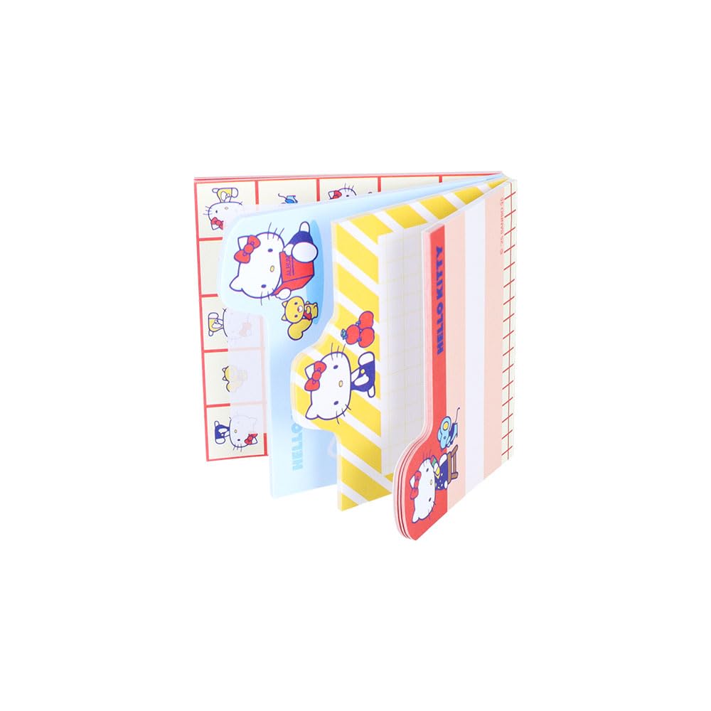 Stationery Hello Kitty Sanrio Characters Sticky Blocks with Your Favorite S2849798 Sun-Star Notes, Die-Cut Patterns,