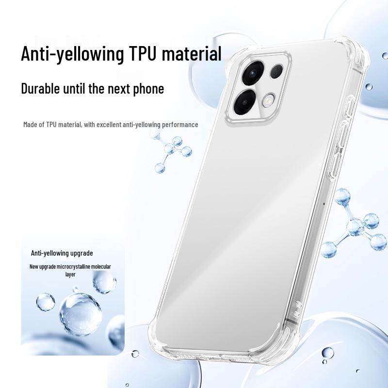 Oppo K12s/K12x Transparent TPU Airbag Anti-Drop Case - High-End Protective Cover