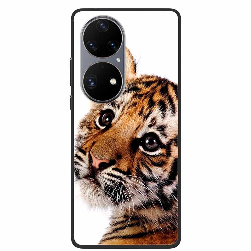Para Huawei P50 Pro Funda P50E Resistente a Golpes Suave Silicona Funda de Teléfono Para Huawei P50Pro Cubierta Trasera P 50 Lujo Protectora TPU Coque