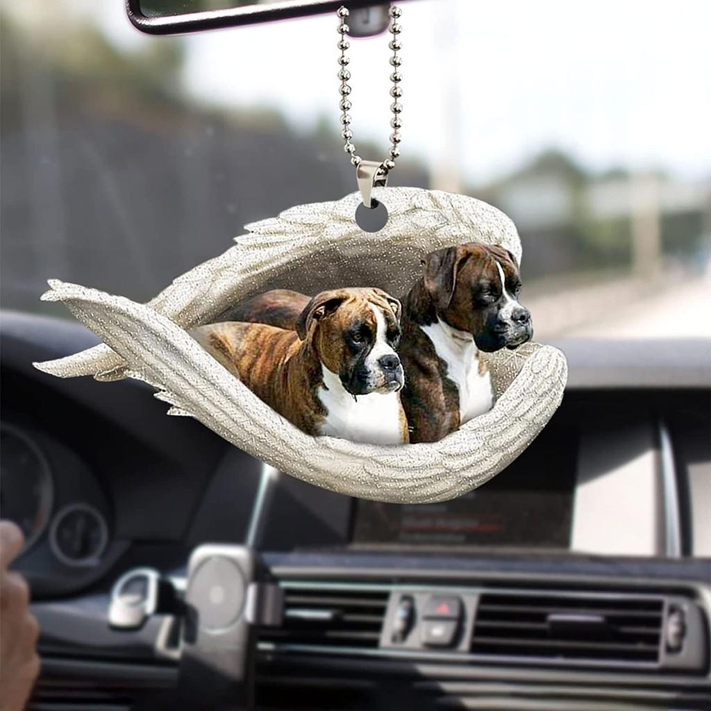 Wings Angel Vibrant Car Rearview Mirror Accessory For Pet Lovers Gift Stylish