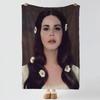 Music LLana DDel RRey Throw Soft Warm Flannel Blanket Multiuse Throw for Bed Sofa Office Air Conditioning Nap Blanket