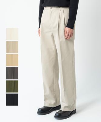 AOTT Comfortable Double-Pleated Wide Chino Pants 6 Colors