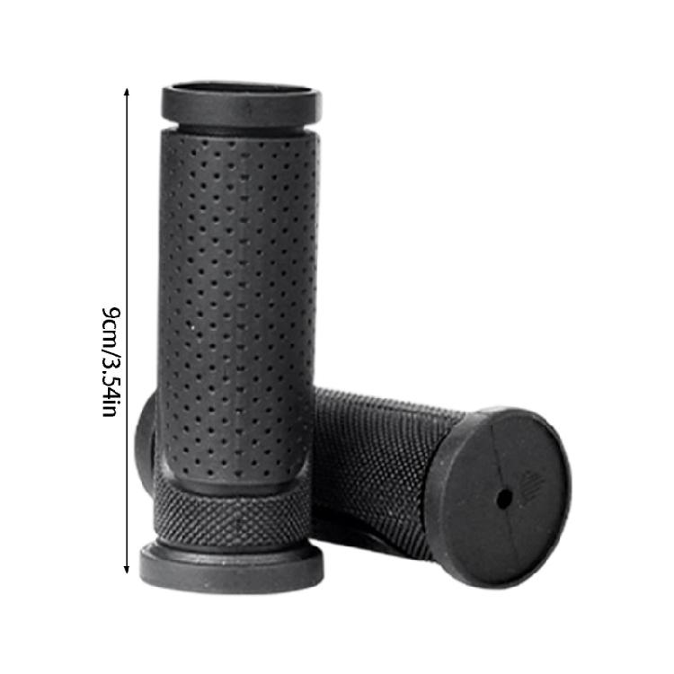 Handlebars Grip 1 Pair for Mountain Use and Casual Cycling Gear, Rubber Short Style with Textured Touch for Daily Use