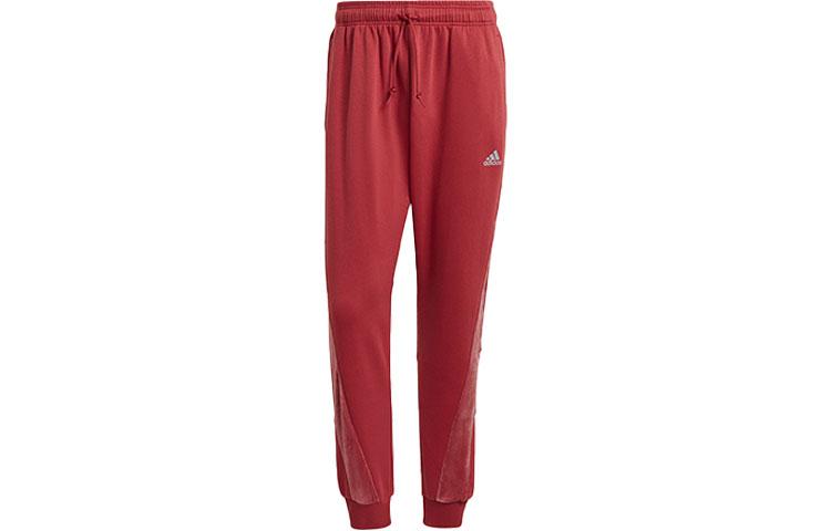 Adidas Knitted Sweatpants Men s Bright Pink Moderate Cuffed Pants H25091 M
