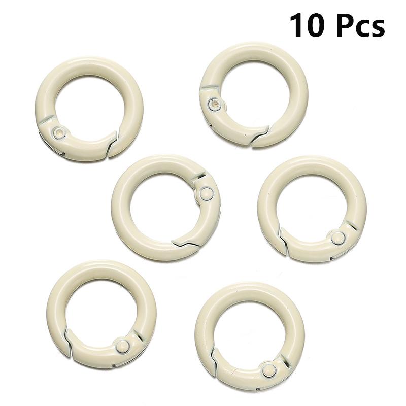 Yogodlns 10 ks/Lot 16 barev Kovová O kroužková spona Otevíratelná Kulatá Karabina Klíčenka Klipy Hák Psí Řetěz DIY Šperky Spona Konektor Tašky Příslušenství