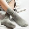 Mode Mädchen Frauen Weiche Strick Socken Lässige Baumwollmischung Mittelrohr Strümpfe