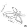 High-quality hollow butterfly metal clip, women's back of the head, coil hair, grab clip, large hair, multi-shark clip