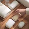 Minimalist Travel Soap Case With Removable Draining Tray, Enhanced Leak-Proof Travel Soap Container With Silicone Seal