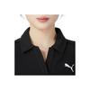 PUMA Breathable Round Neck Short Sleeve Casual T-Shirt With Dropped Shoulders Women Tops Black 682156-01