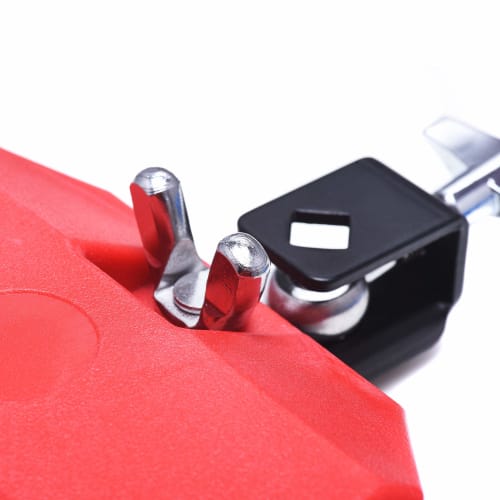Jam Block, Plastic Musical Instrument Percussion Block, Latin Drum Instrument, Red