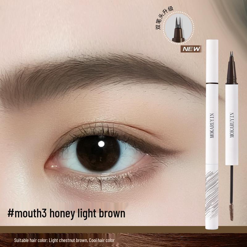 

Yalin Moka Dual-Color Waterproof Eyebrow Pencil - Long-Lasting and Sweatproof
