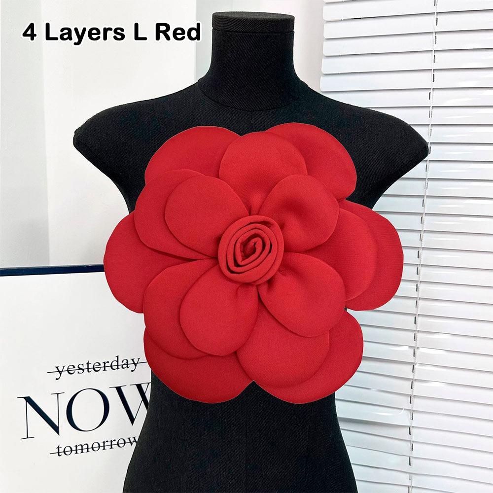 Fashion 3D Chest Flower Large Size DIY Brooch Accessories Exquisite Removable Dress Decoration Wedding Dress Clothes Decoration