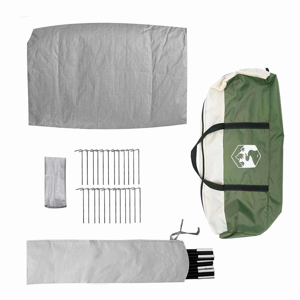 Camping Tent with Roof and Storage Green 275 x 230 x 140 cm Taffeta