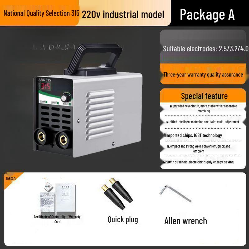 270 MIG/TIG/Stick Welder: 3-in-1 Household Machine, 220V for Small Projects