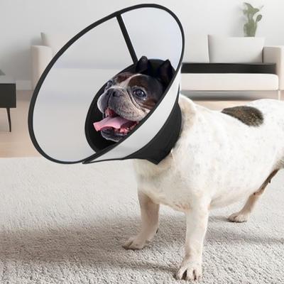 Breathable Dog Elizabethan Collar Prevent Biting Adjustable Dog Cone Collar Stop Scratching Licking Protection Recovery Collar