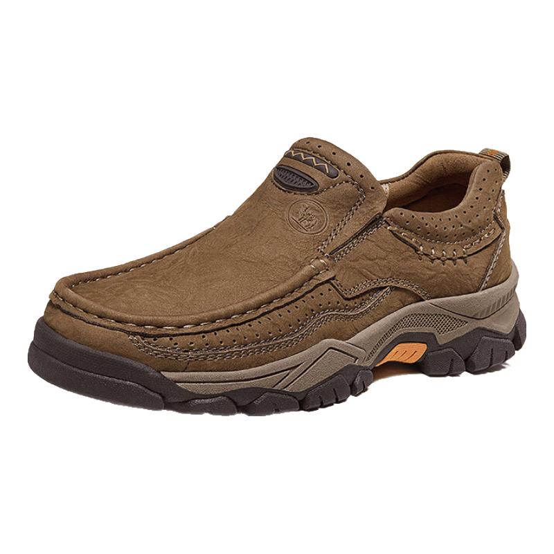 Camel Men s Soft Leather Classic Thick-Soled Casual Shoes 39