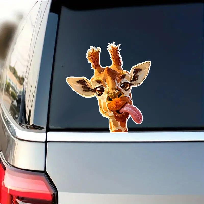Charming Giraffe Car Stickers Waterproof Vinyl Decals Auto Body Window Bumper Decor Motorcycle Helmet Stickers TM133