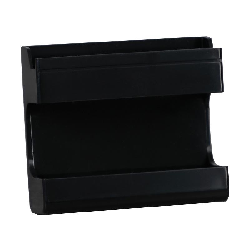 

Настенная клейкая подставка для зарядки телефона и держатель пульта дистанционного управления - горизонтальный просмотр и многофункциональный ящик для хранения чёрный