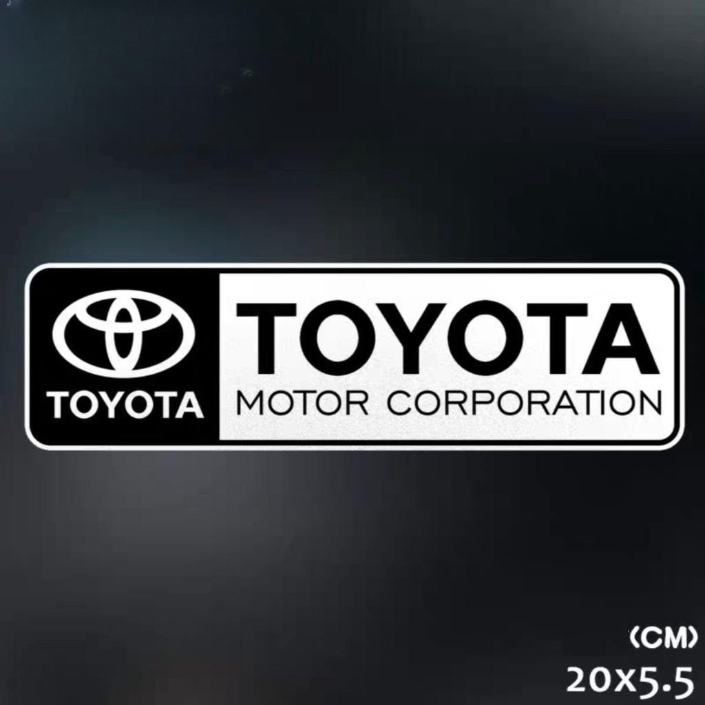 Car badge logo sticker body rearview mirror window rear glass decoration decal for Toyota GE modified TRD Corolla Camry