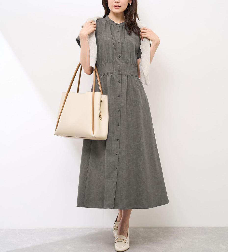 ROPE PICNIC French Dolman Charcoal Women's Dress, GDE15110, (06)