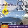 Car Snow Shield Half Cover - Frost, Dust, Sunshade & Heat Protection for All Seasons