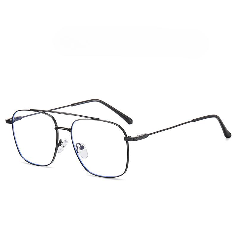 Myopia Frame Candy-colored Anti-blue Computer Mirror Metal Technology Glasses Frame for Men and Women with Flat Mirror.