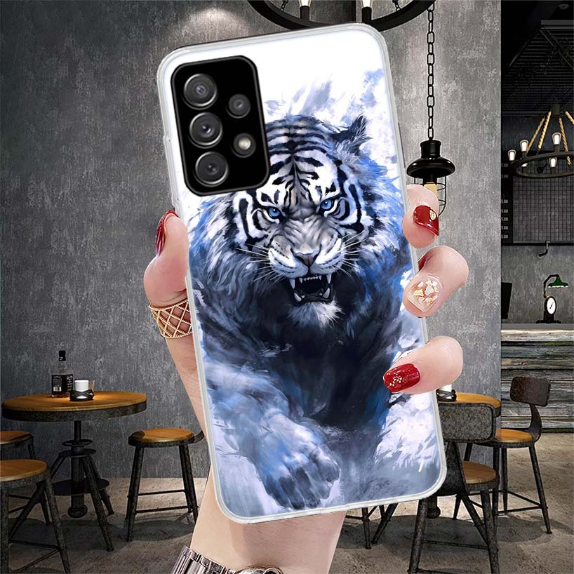 Ferocious Tiger Animal Soft Phone Case For Samsung Galaxy S22 S23 S24 S25 Edge S26 Ultra S20 FE S21 Plus + Fundas Coque Galaxy S