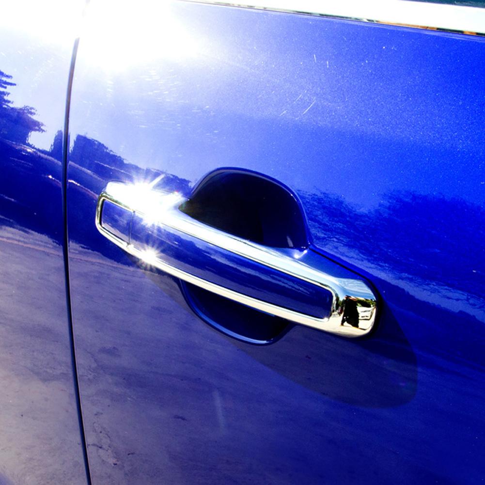 For Jaguar XE X760 XF X260 F-PACE X761 2015 2016 2017 2018 2019 Chrome Bright Silver Car Door Handle Cover Trim Frame Stickers SS3