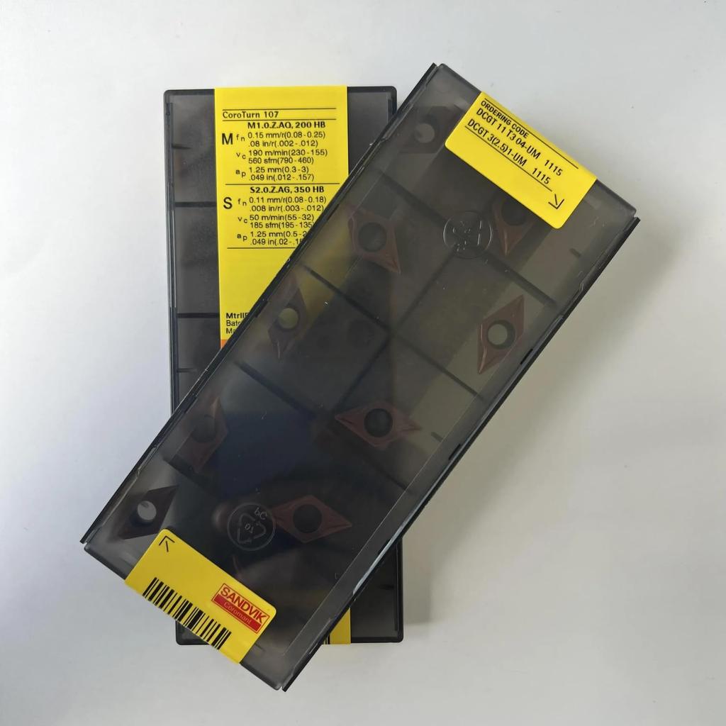 Original Sandvik / DCGT11T304-UM 1115 CNC lathe carbide blade 10 PCS