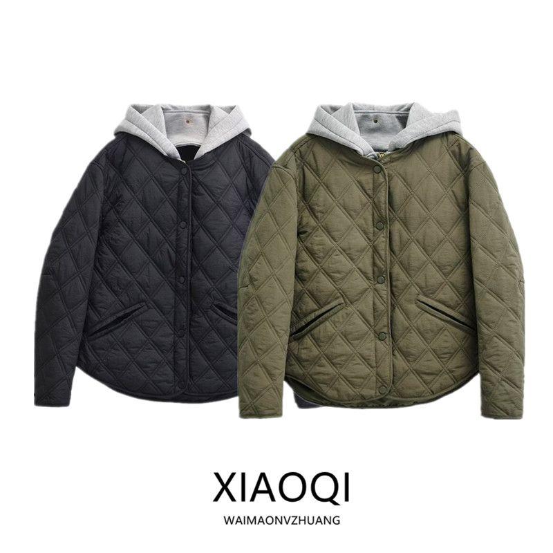 Fashion Style 2024 Fall and Winter New Women's Clothing Hooded round Neck Long Sleeves Heattech Cotton Jacket Outwear 8073246