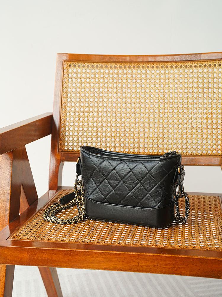 

2025 Модная сумка-ведро Xiaoxiang из натуральной кожи Diamond - Стильная женская сумка через плечо для поездок на работу