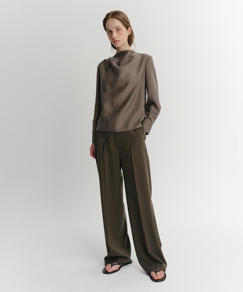 Ia Ato Straight Pants (Taupe)