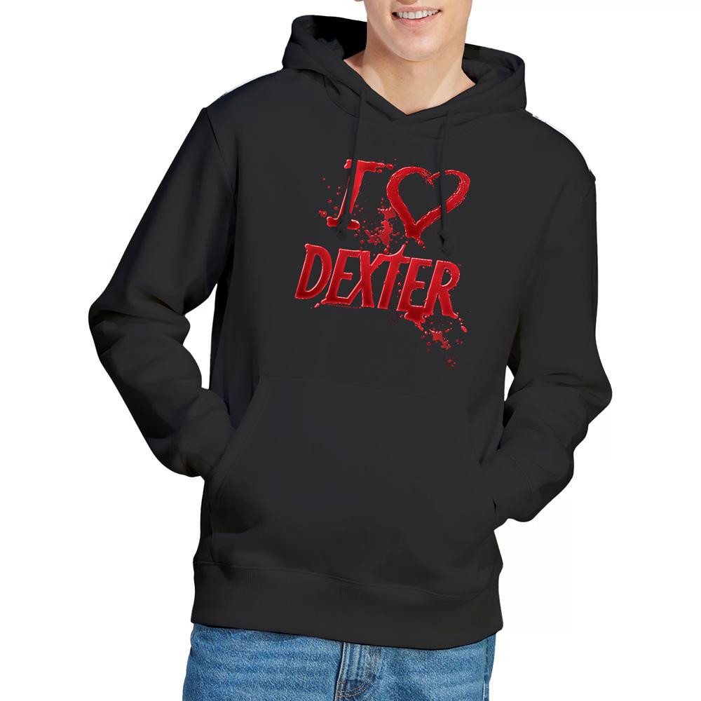 Dexter Mens I Heart Dexter Hoodie