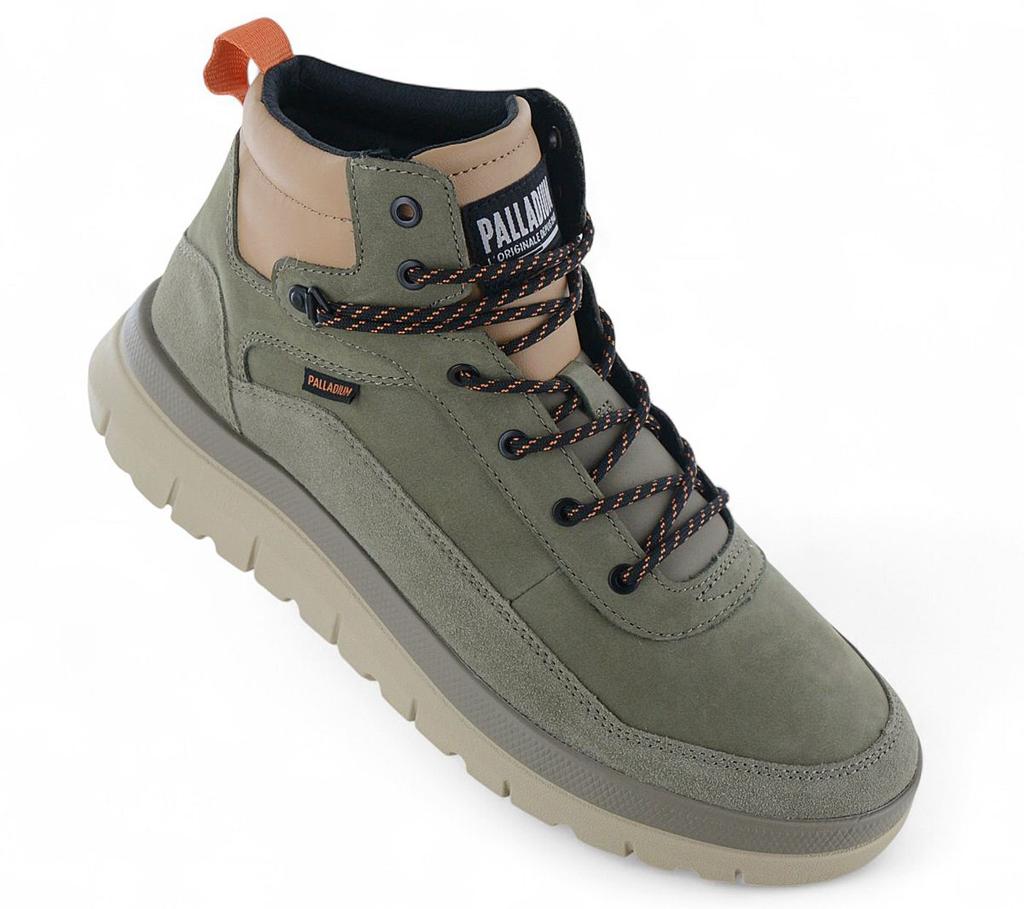 Palladium Pallaflex Cuff M - Men's Sneaker-Boot Boots Shoes Leather Green 09509-399-M ORIGINAL