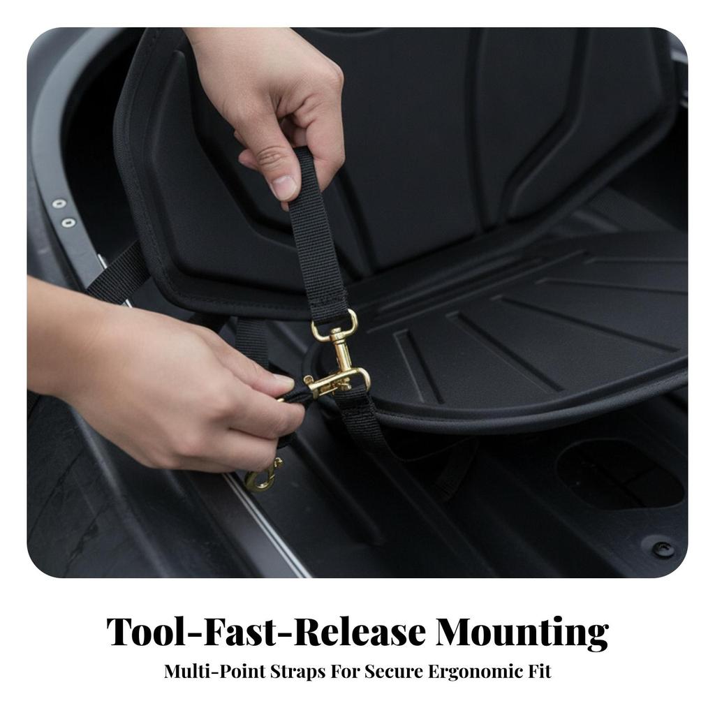 Boat Seat Cushion with Detachable Backrest Supportive for Kayaking, Canoeing