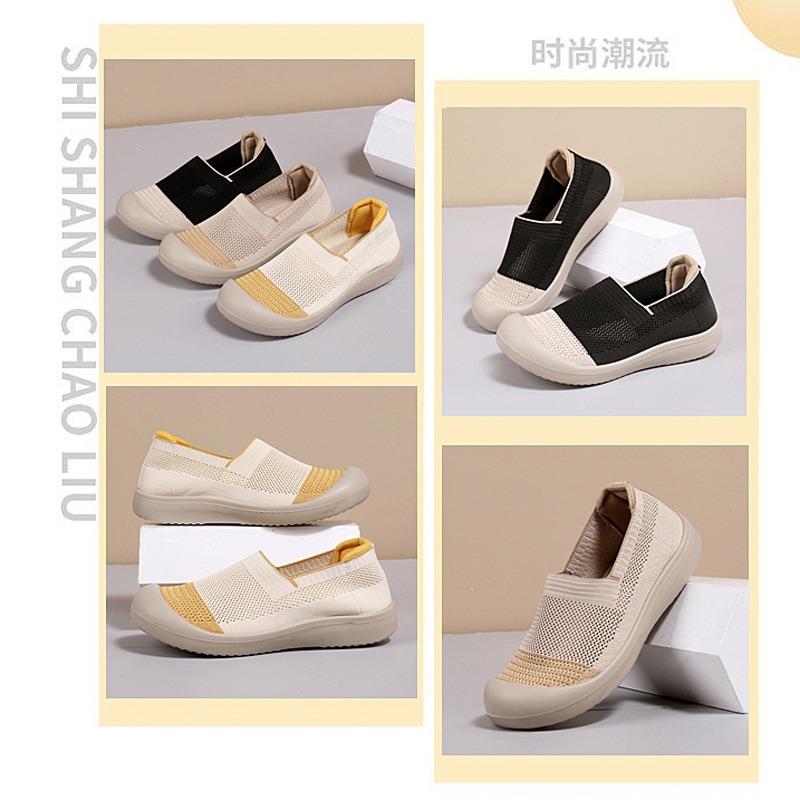 Shoes Women's Summer New Versatile Casual Shoes Soft Sole Not Tired Feet Comfortable Mother Shoes One Pedal Shoes