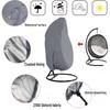 Outdoor Swing Chair Dust & Water Cover - Waterproof Sunscreen Oxford Fabric for Patio Egg Chairs