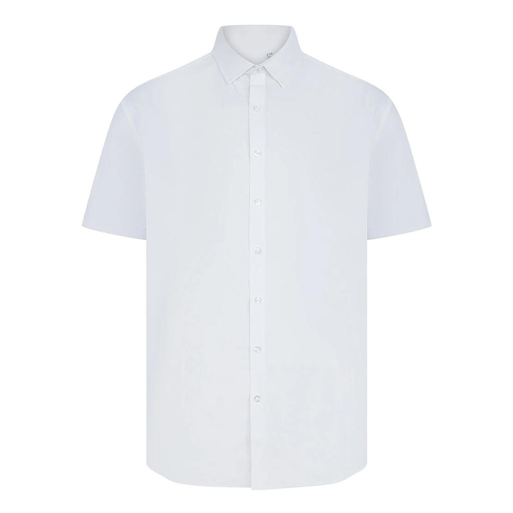 Henbury Mens Cotton Feel CoolPlus Short-Sleeved Shirt