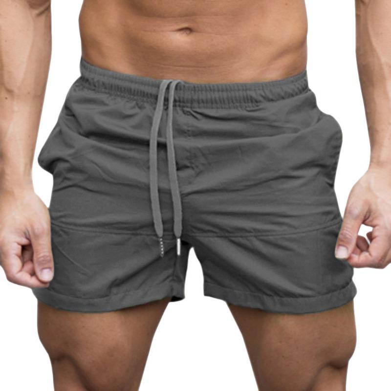 Summer Fashion Lace Up Sports Beach Pants for Men's Fitness Leisure Five Quarter Shorts Men’s