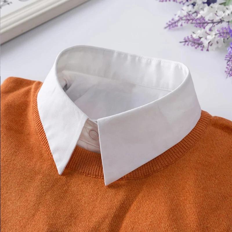 L Size Fake Collar for Women Shirt Sweater Detachable Collar False Collar Lapel Blouse Tops Faux Col Neckwear Nep Kraagje