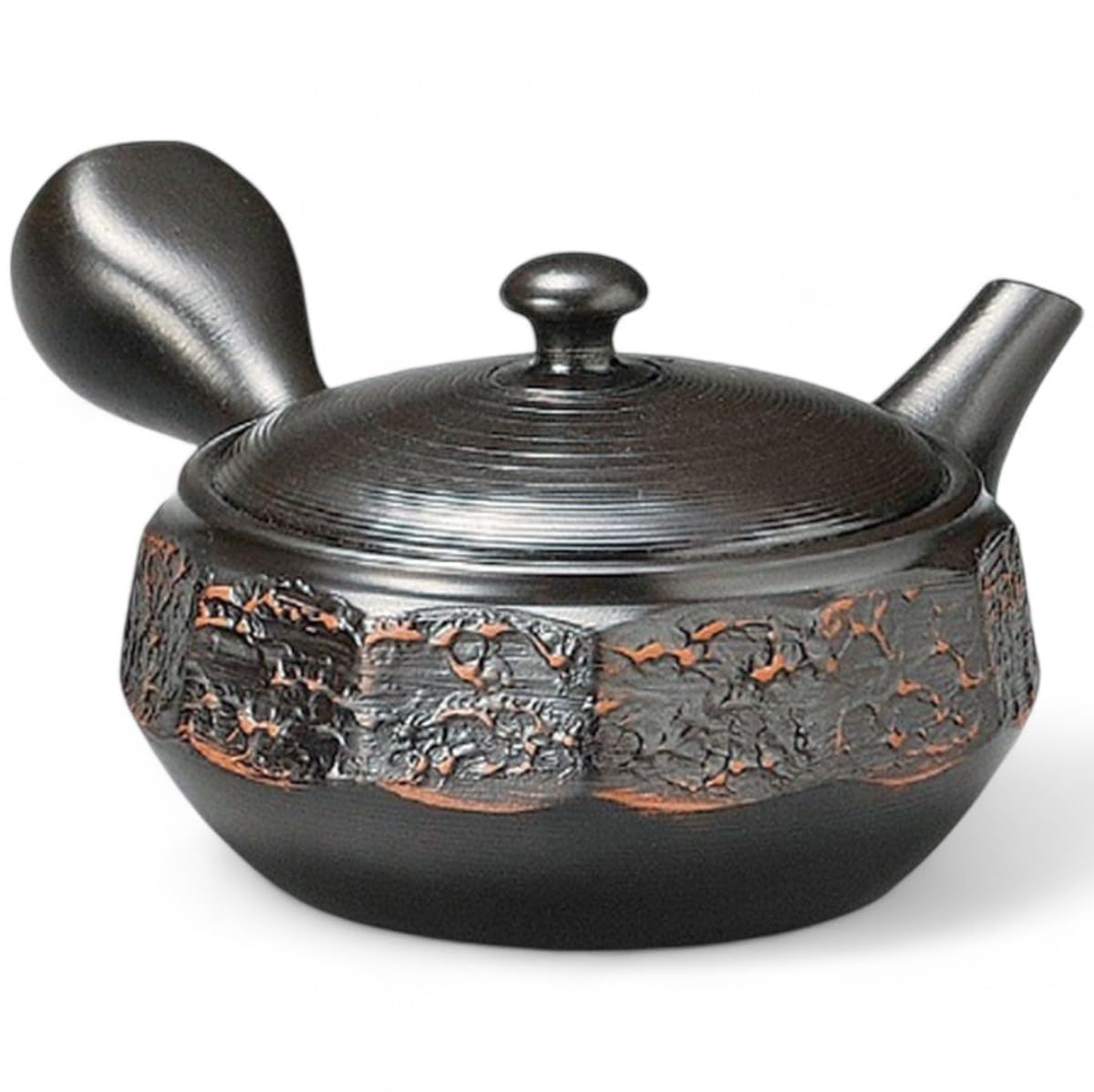 

J-kitchens Tokoname-yaki Teapot, Nozomi-ami Pattern with Tea Strainer, 330cc, Made in Japan