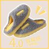 Cotton slippers autumn and winter couple thickened indoor home household non-slip warm fluffy cotton shoes